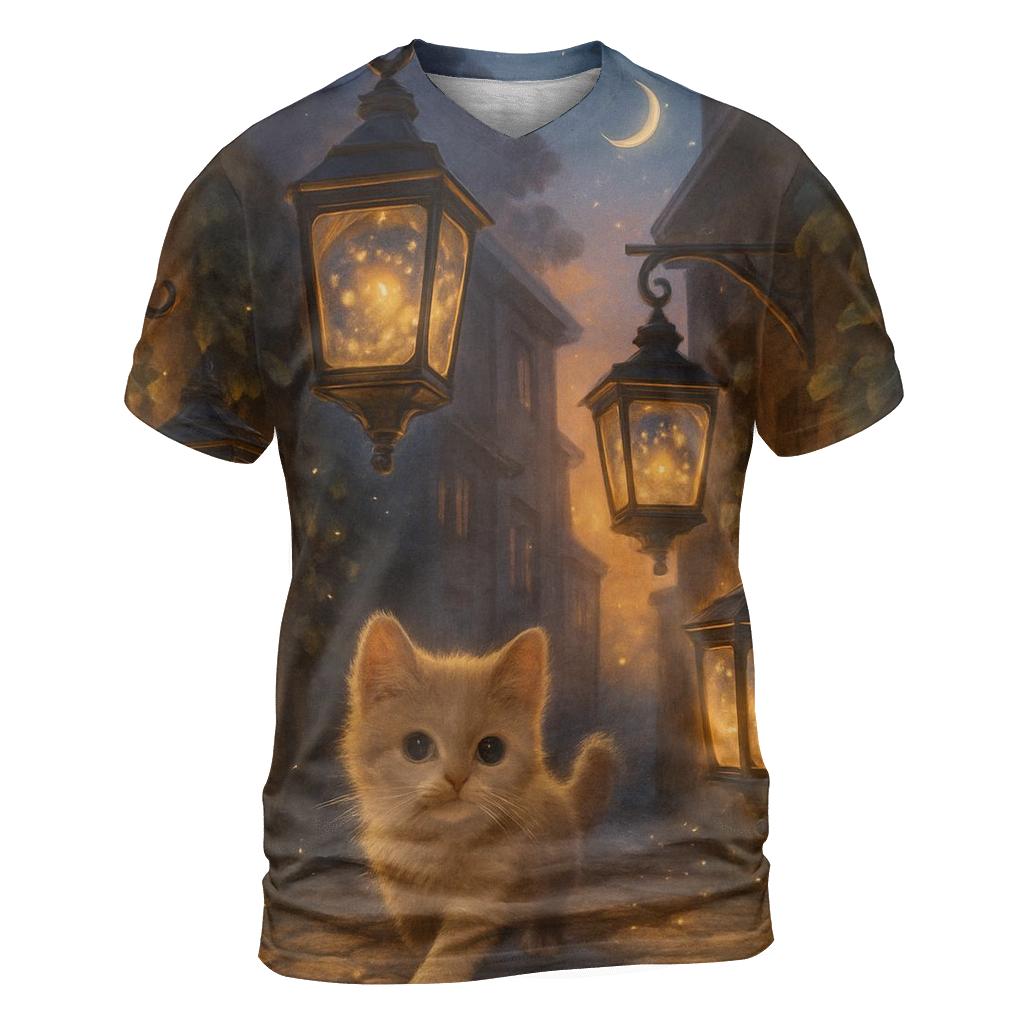 Lantern Alley Purrcade statement graphic shirts
