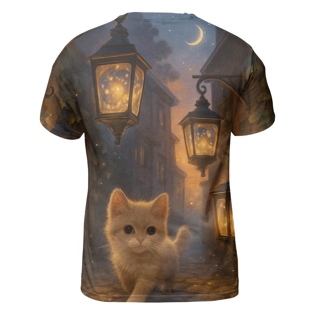 Lantern Alley Purrcade statement graphic shirts