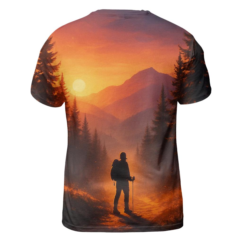 Gilded Pine Dusk trendy printed shirt styles