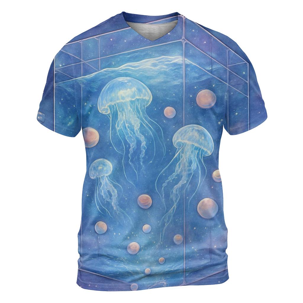 Glass Galaxy Aquarium designer pattern shirts