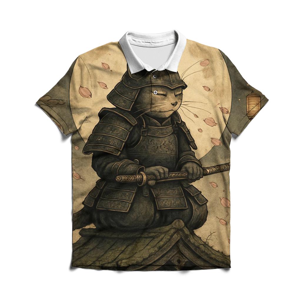Samurai Moon Whisper casual sports polo shirts