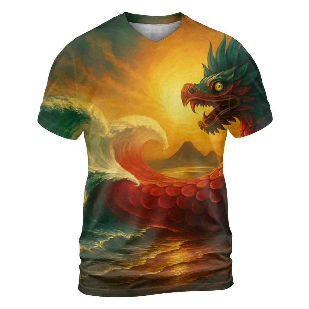 Aztec Tide statement graphic shirts