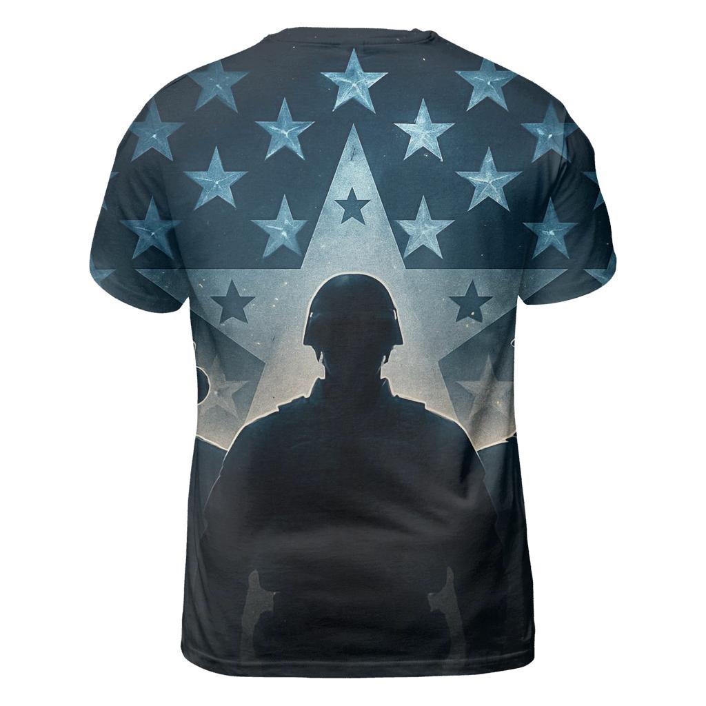 Stars Of Service creative print fashion shirts