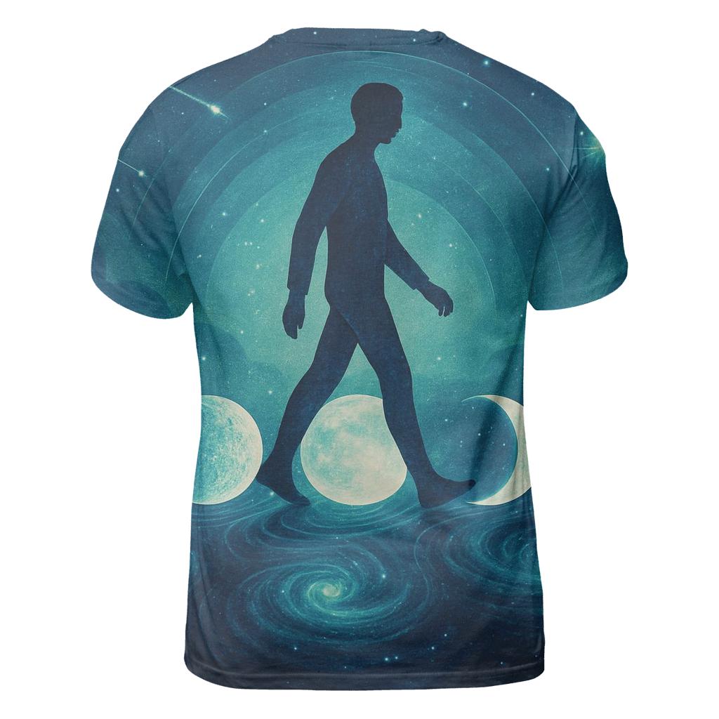 Phasewalk Moon Cycle vibrant all-over design tees