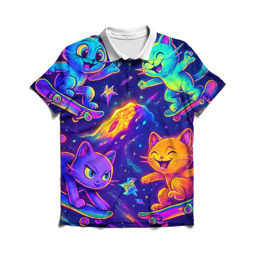 Cosmic Skate Crew casual sports polo shirts