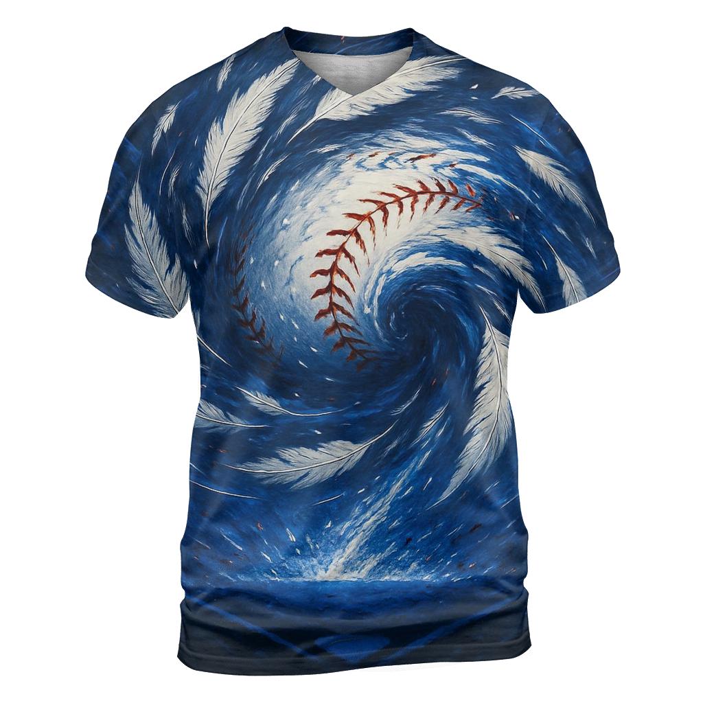 Feather Storm Blue Jays unique graphic print tees