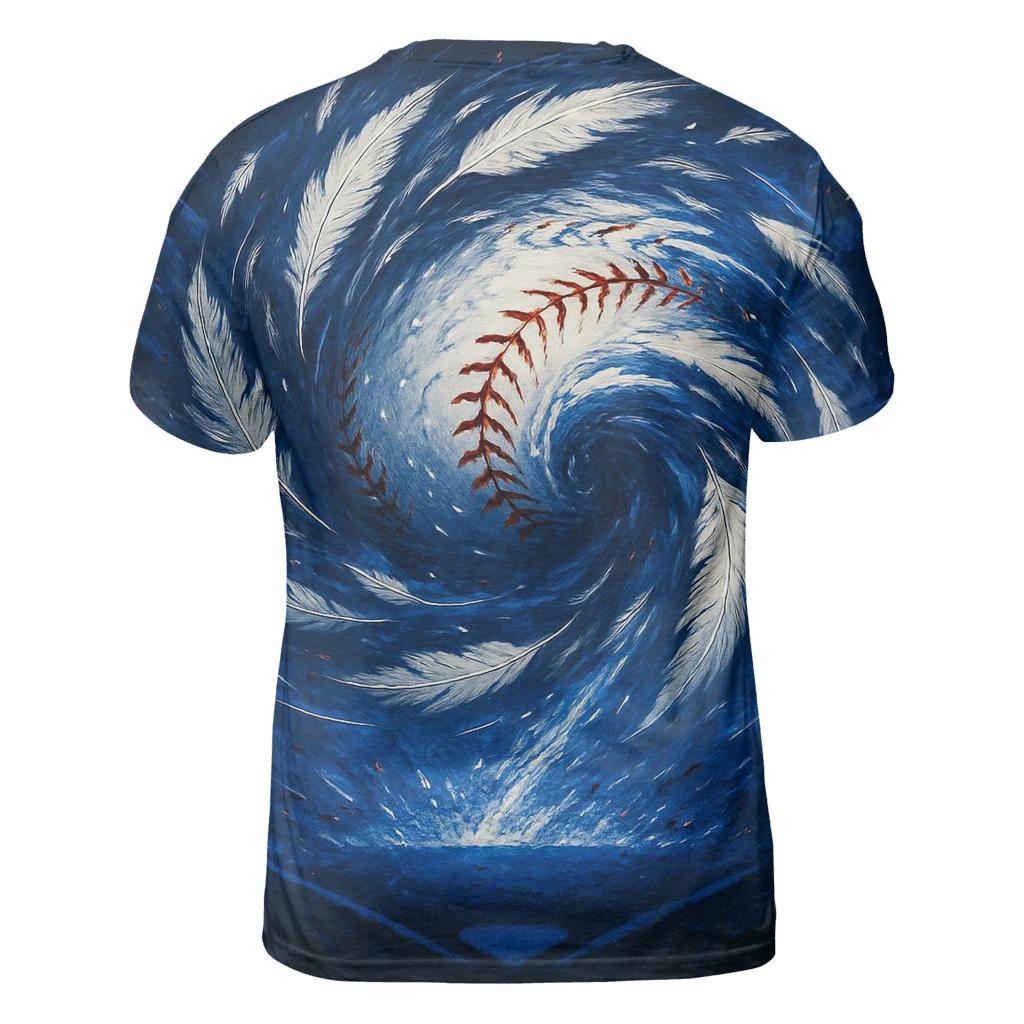 Feather Storm Blue Jays unique graphic print tees