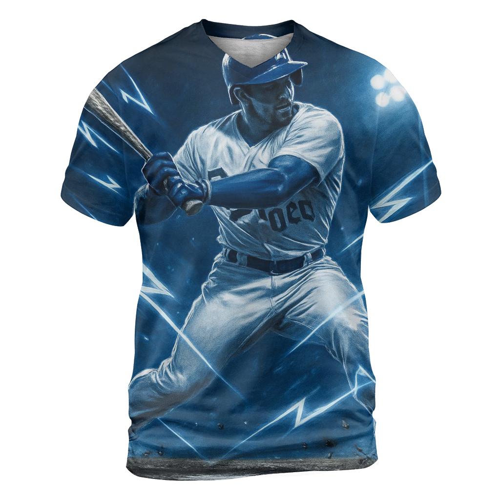 Diamond Lightning Pose vibrant all-over design tees