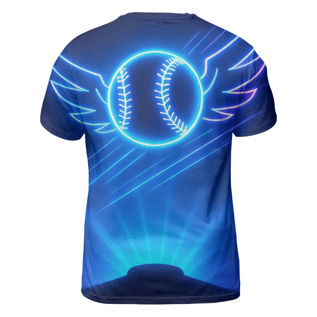 Blue Jays Neon Field creative print fashion shirts