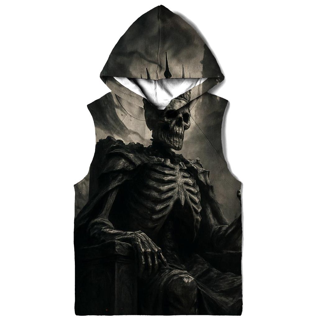 Ashen Throne Of The Skeleton King graphic hoodies