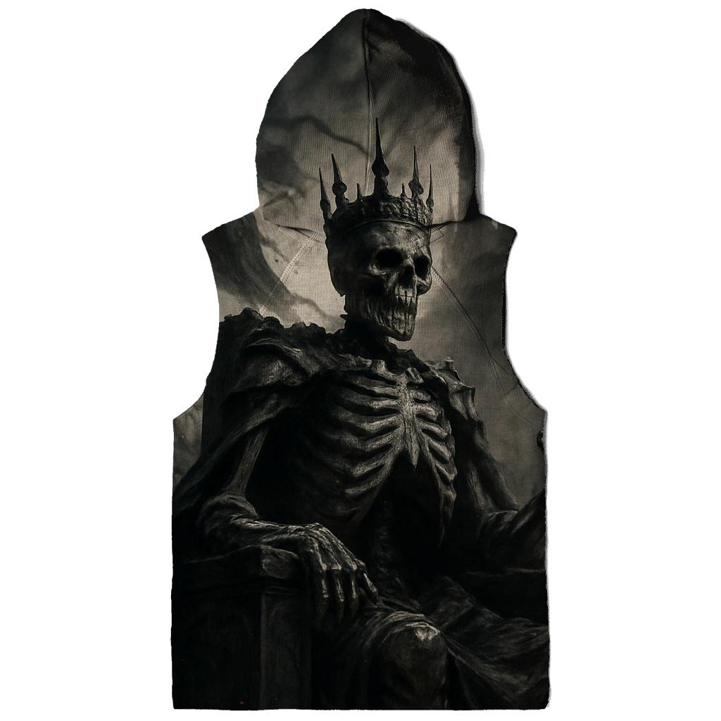 Ashen Throne Of The Skeleton King graphic hoodies