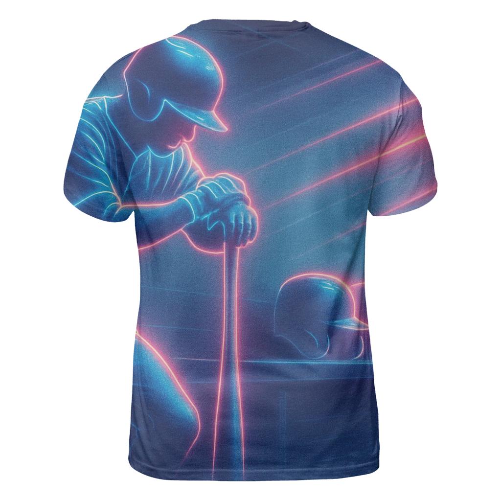 Retro Neon Dugout designer pattern shirts