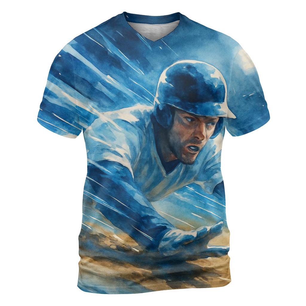 Glide Of The Base Runner custom all-over print shirts