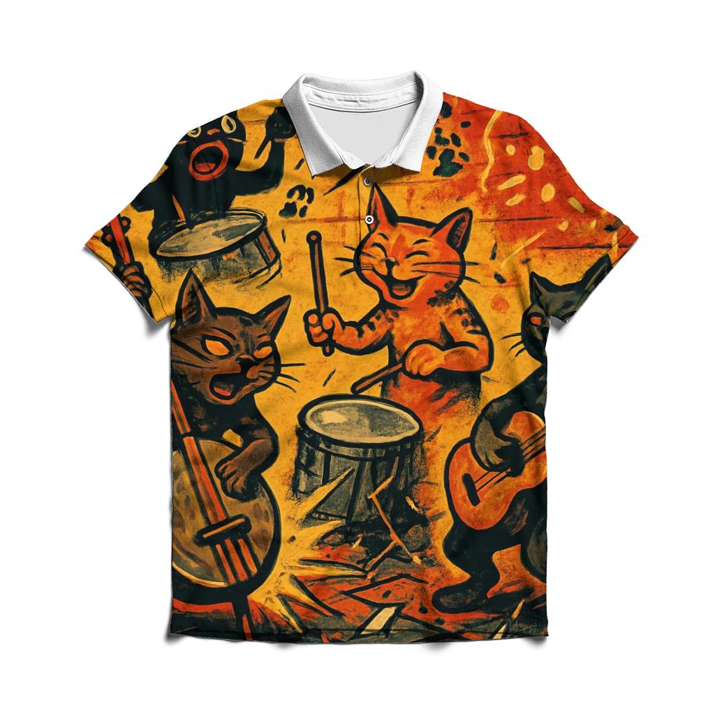 Graffiti Alley Orchestra casual sports polo shirts