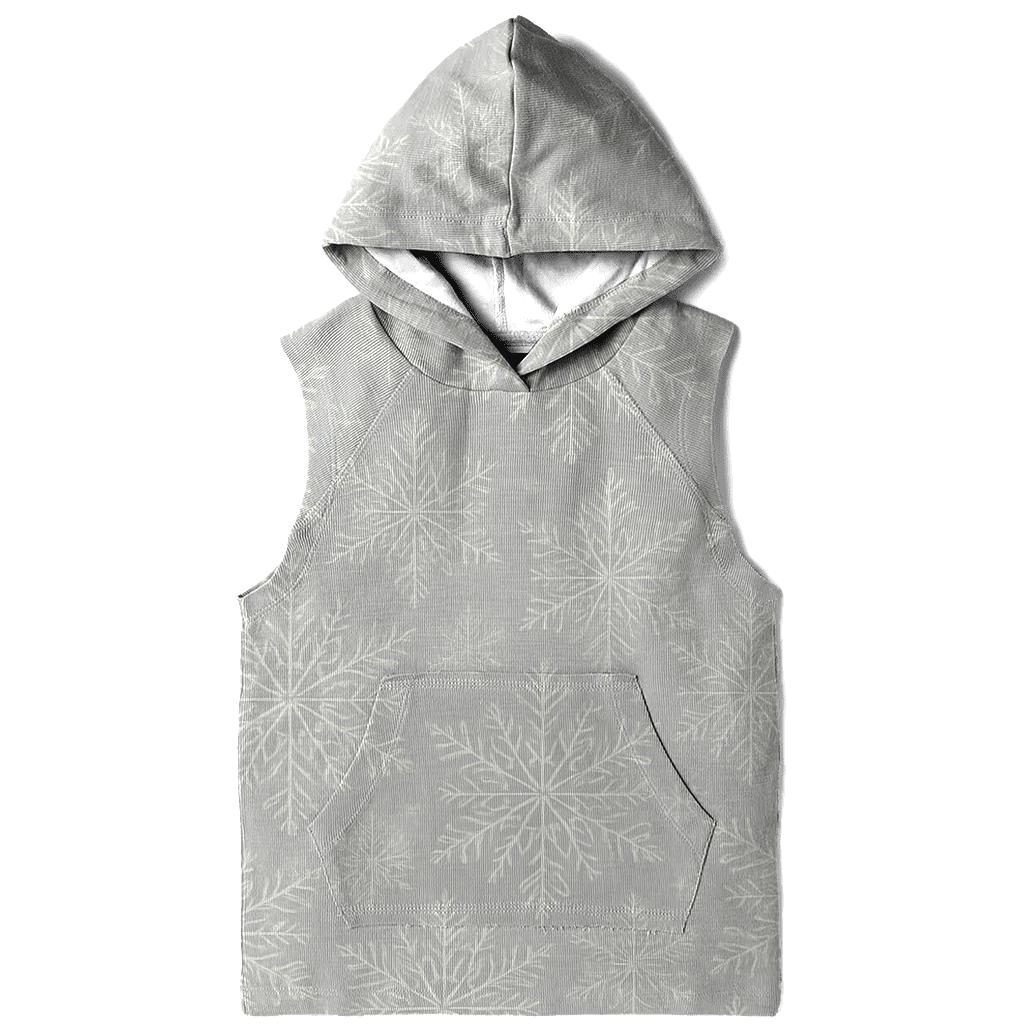 Snowflake Radial On Light Gray Background lightweight hoodies