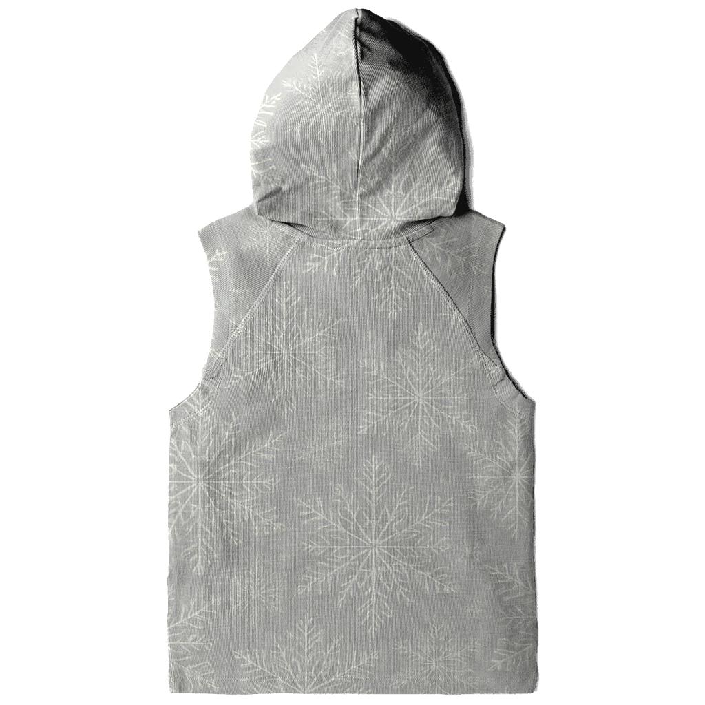 Snowflake Radial On Light Gray Background lightweight hoodies