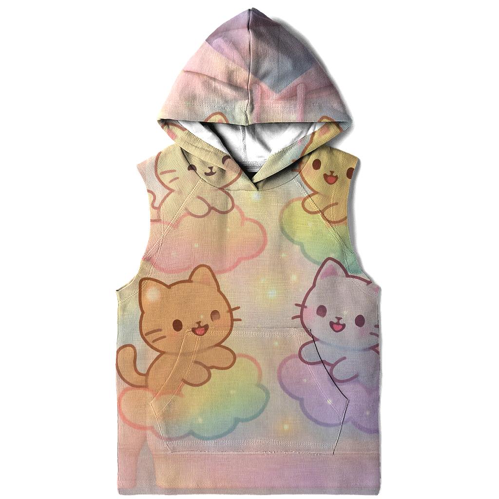 Cloud Carousel Kittens embroidered hoodies