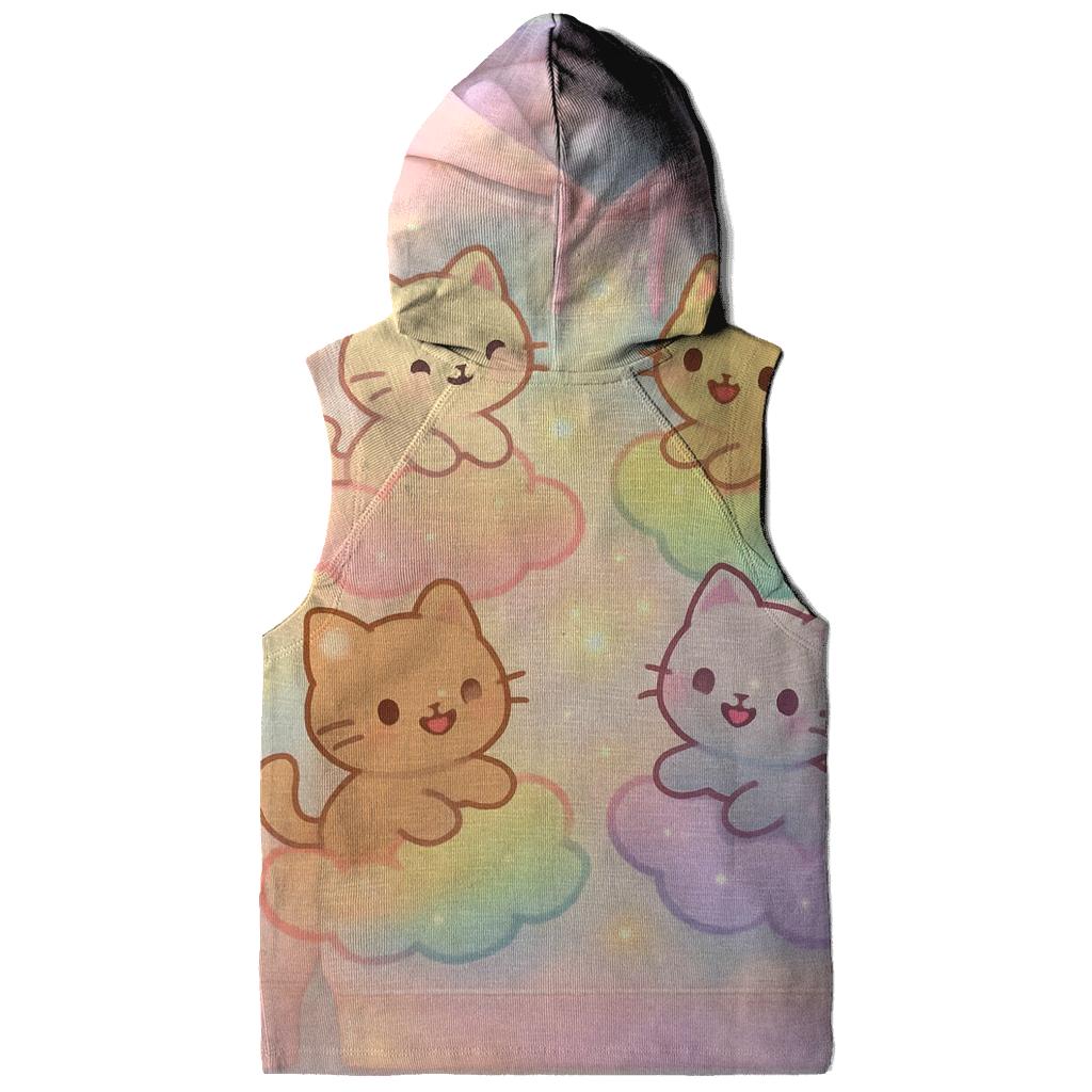 Cloud Carousel Kittens embroidered hoodies
