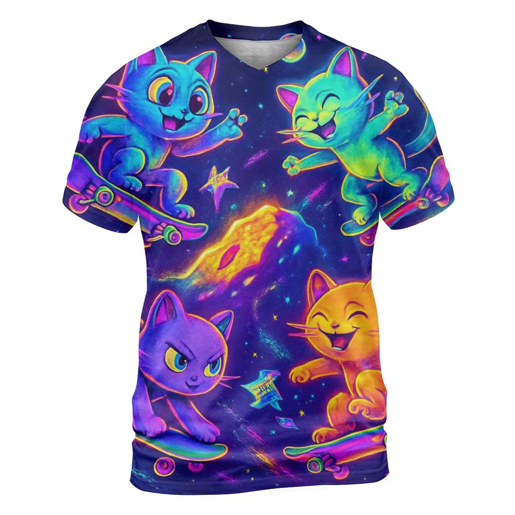 Cosmic Skate Crew statement graphic shirts