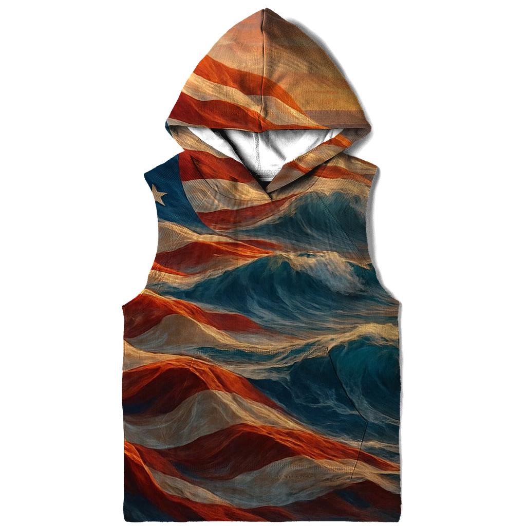 Coastline Stripes Tide zip-up hoodies