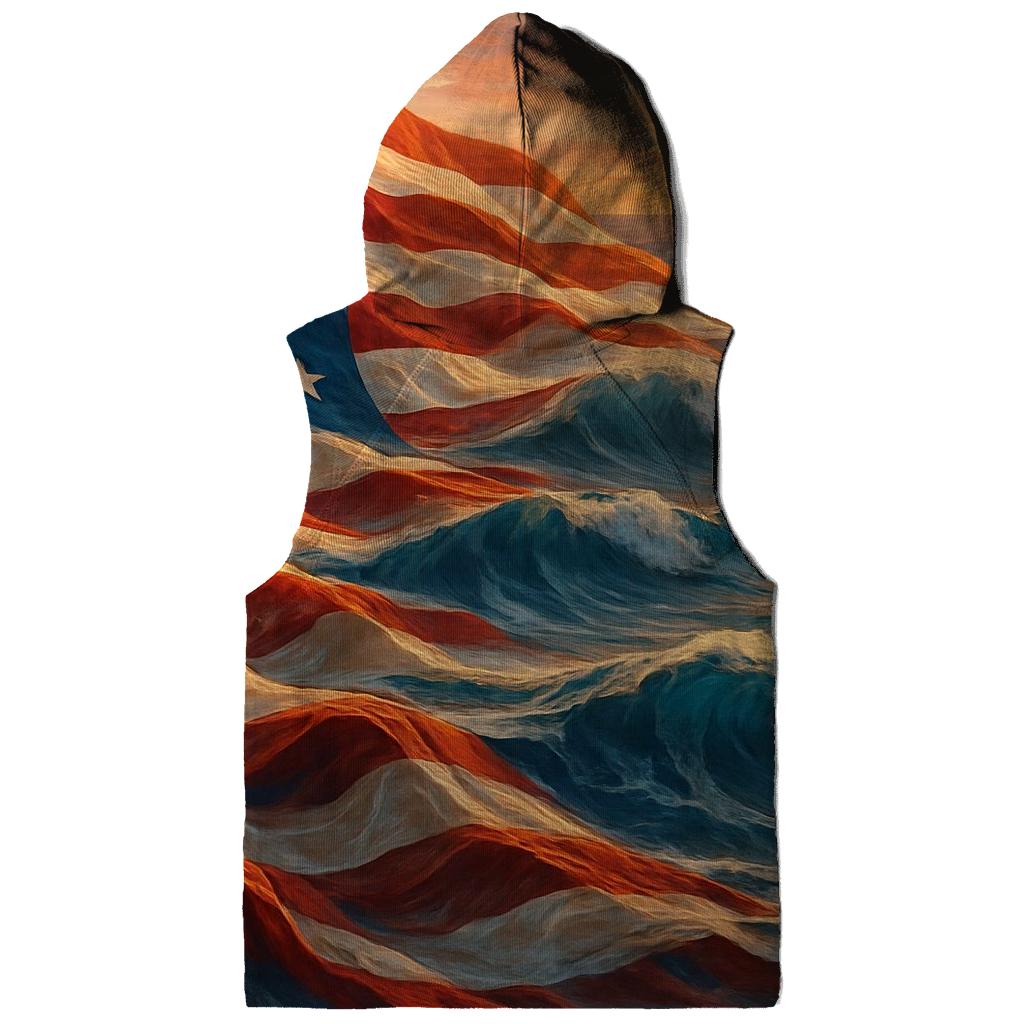 Coastline Stripes Tide zip-up hoodies