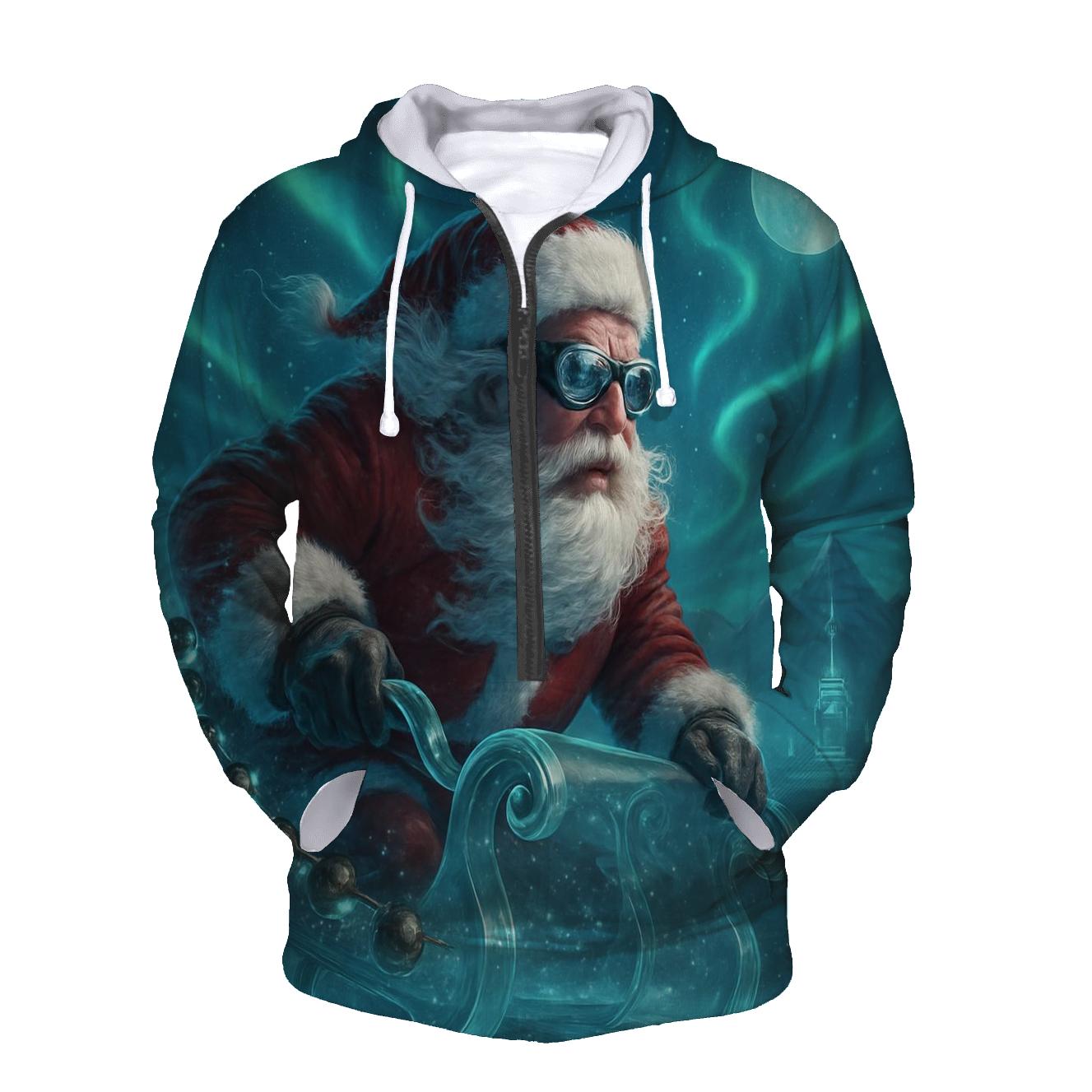 Aurora Sleigh Rider Santa hoodie designs