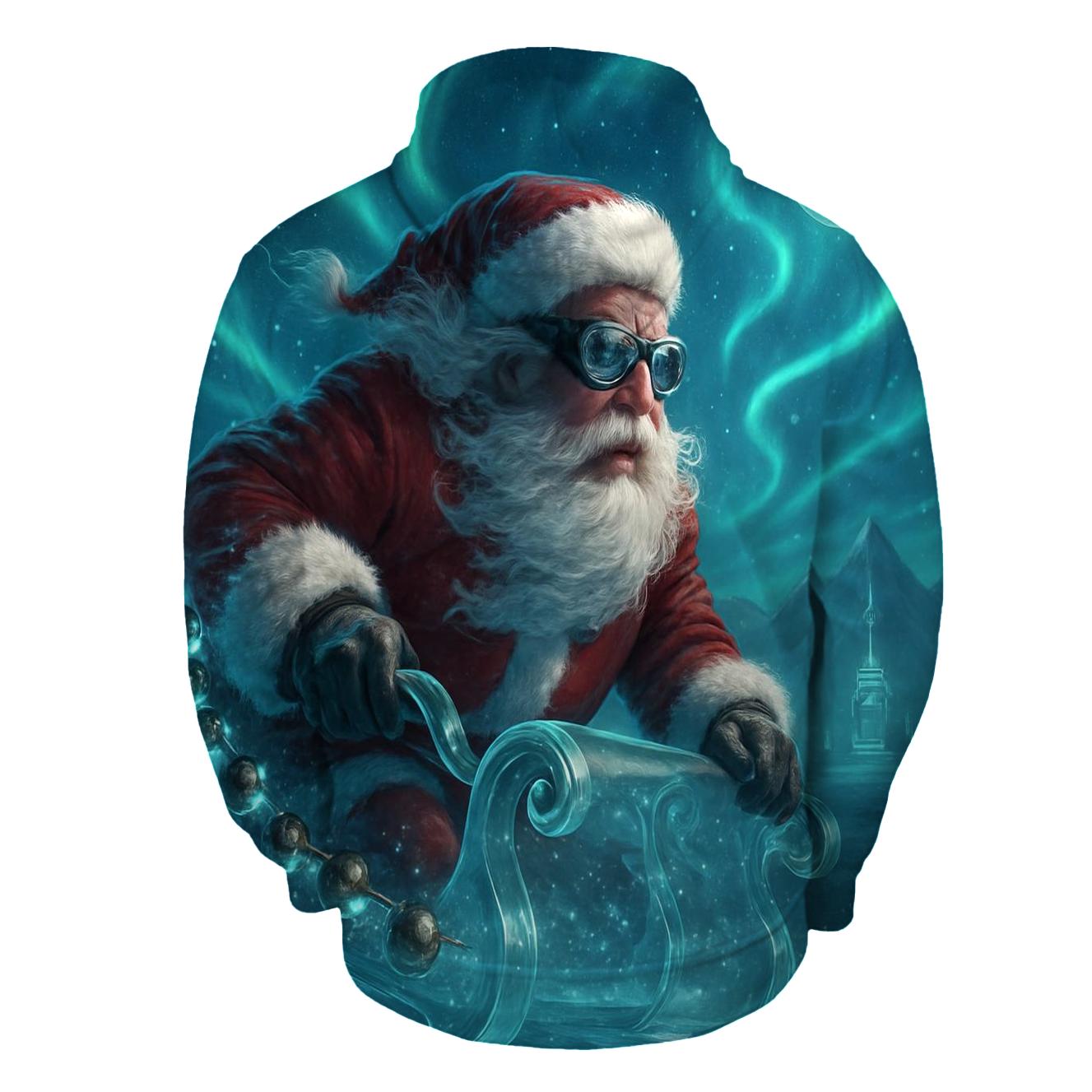 Aurora Sleigh Rider Santa hoodie designs