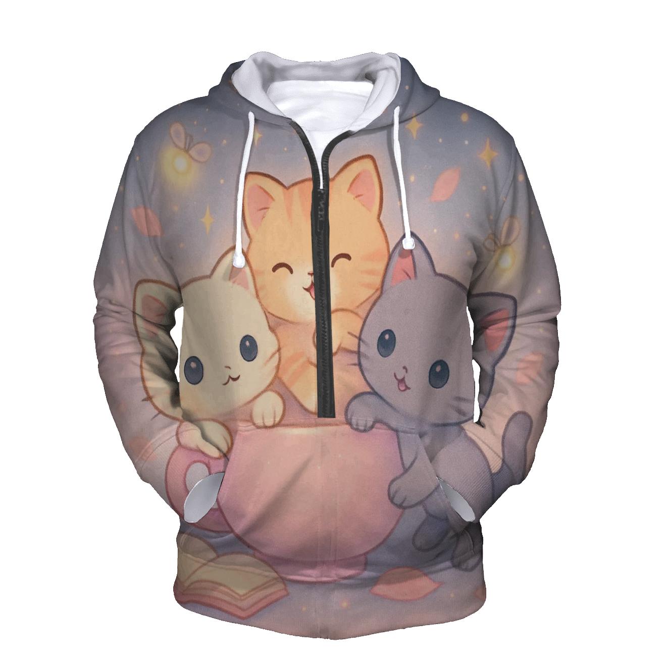 Stargazer Tea Party zip-up hoodies