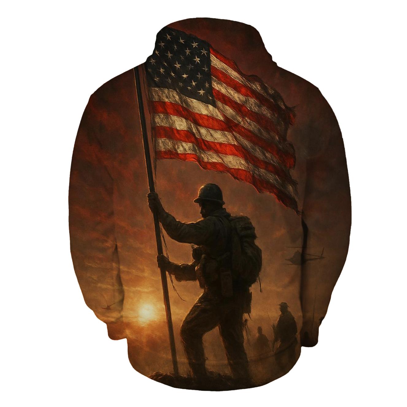 Dawn Sentinel Flag premium hoodies