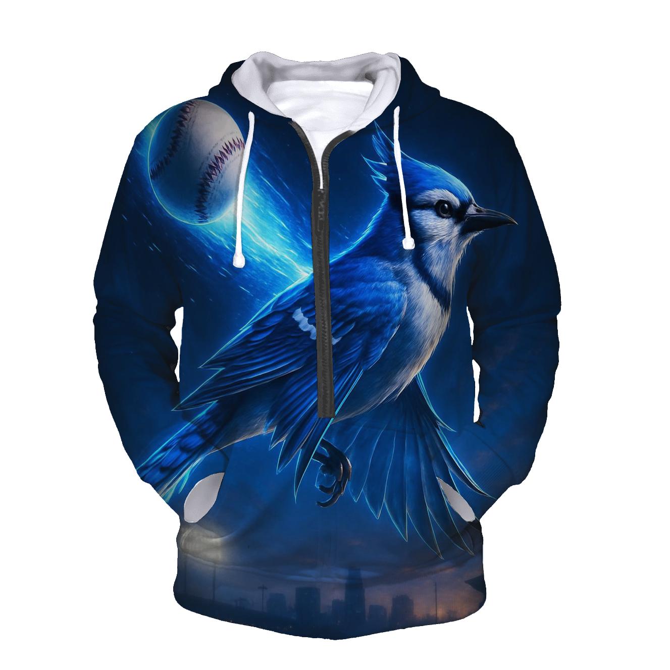 Blue Jays Flight Trail graphic hoodies