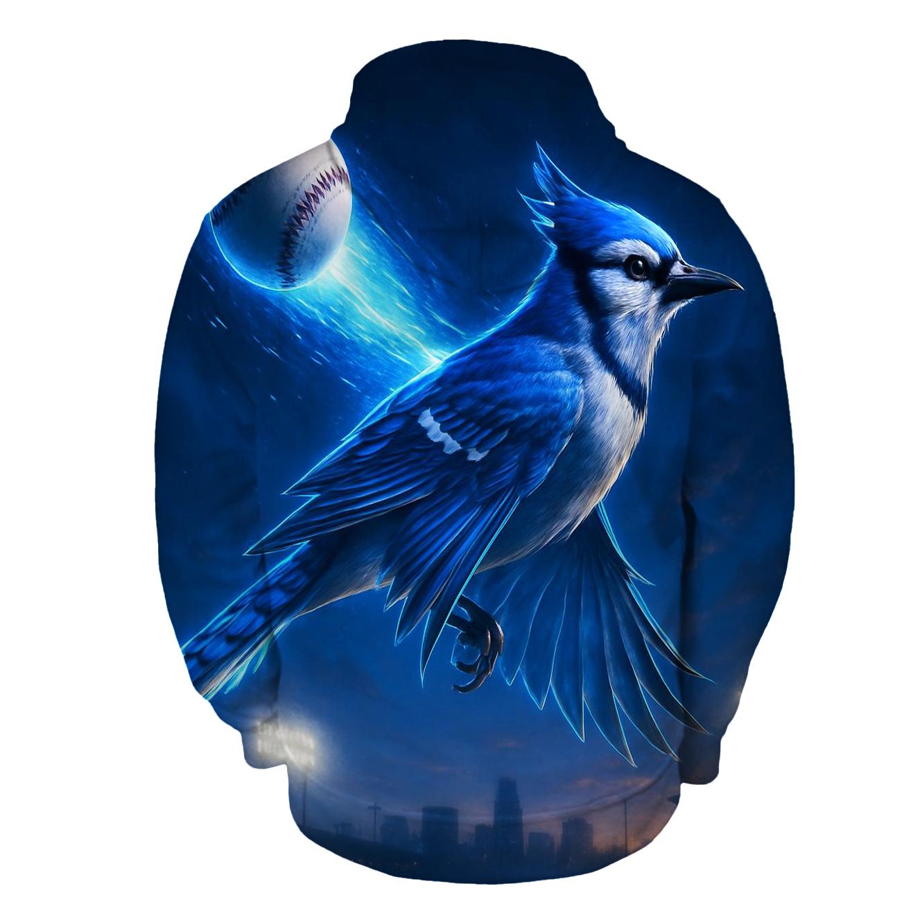 Blue Jays Flight Trail graphic hoodies