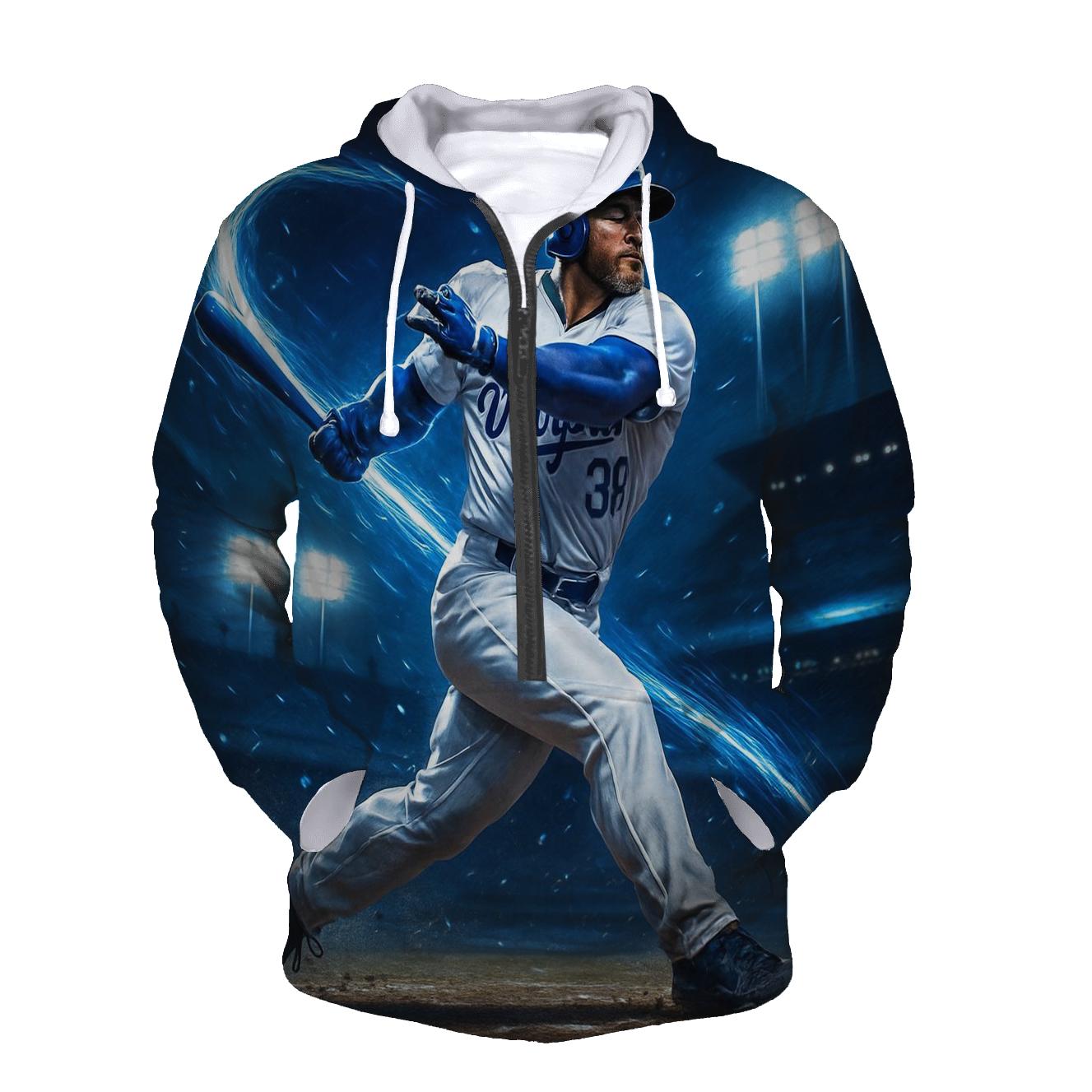 Blue Flame Swing custom hoodies