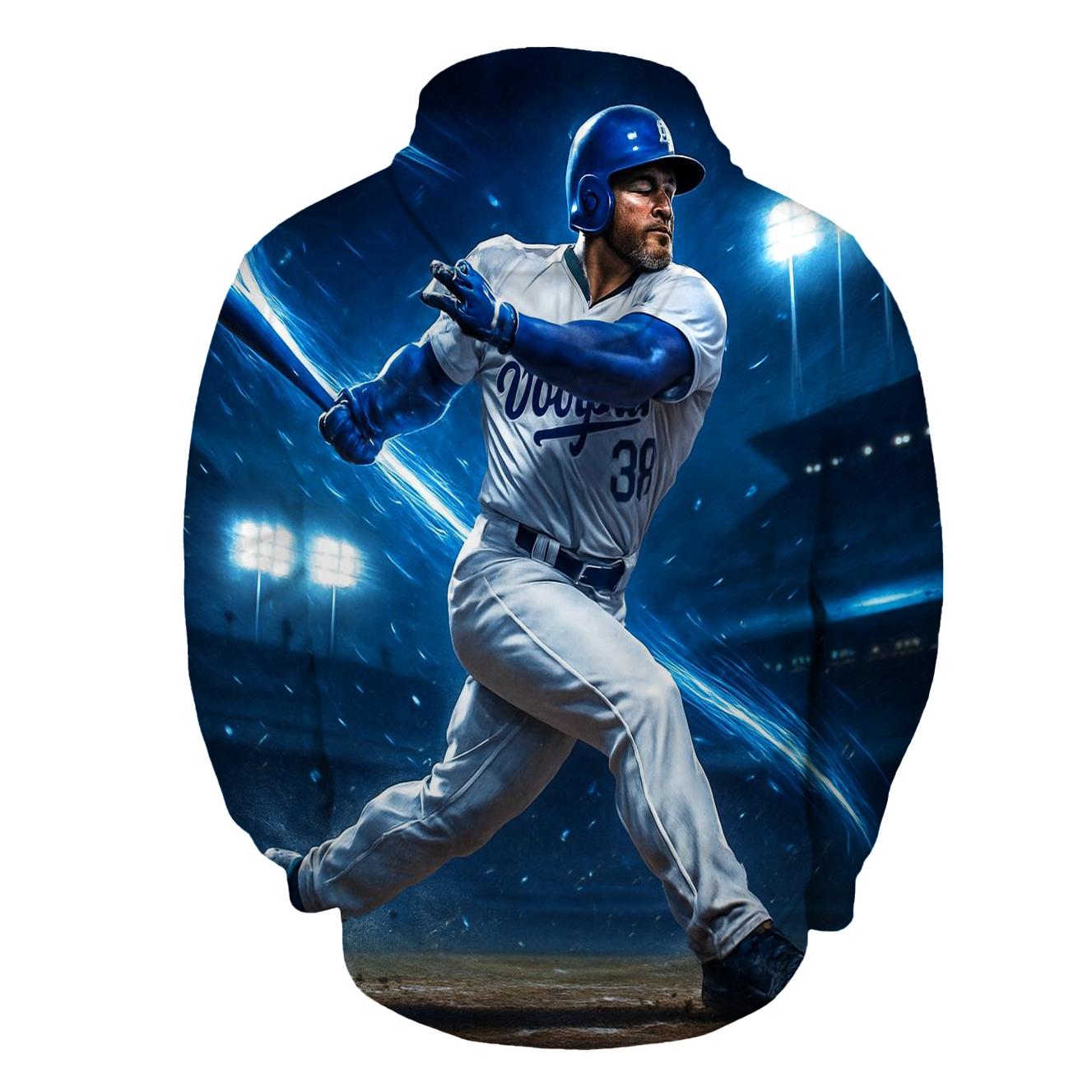 Blue Flame Swing custom hoodies