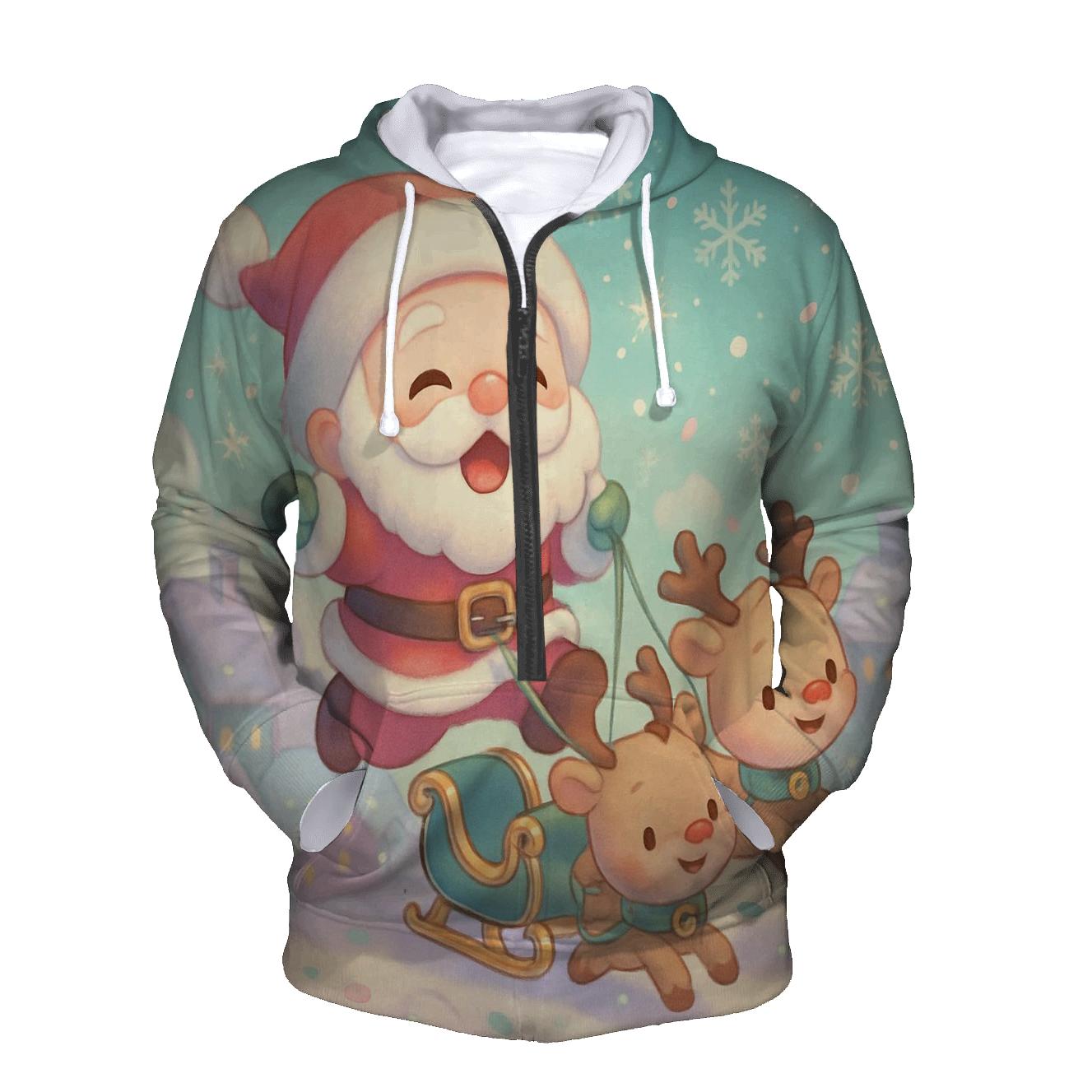 Chibi Sleigh Patrol Santa hoodie trends