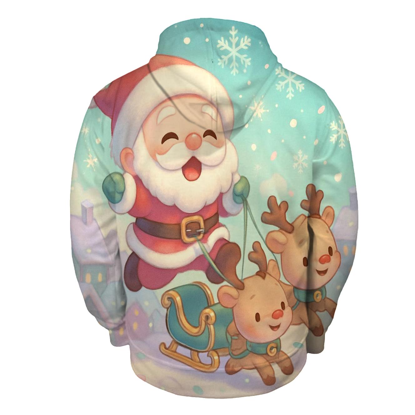 Chibi Sleigh Patrol Santa hoodie trends