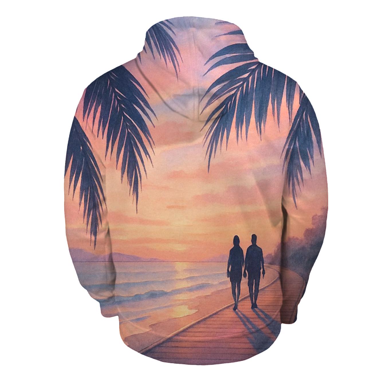 Peach Harbor Horizon zip-up hoodies