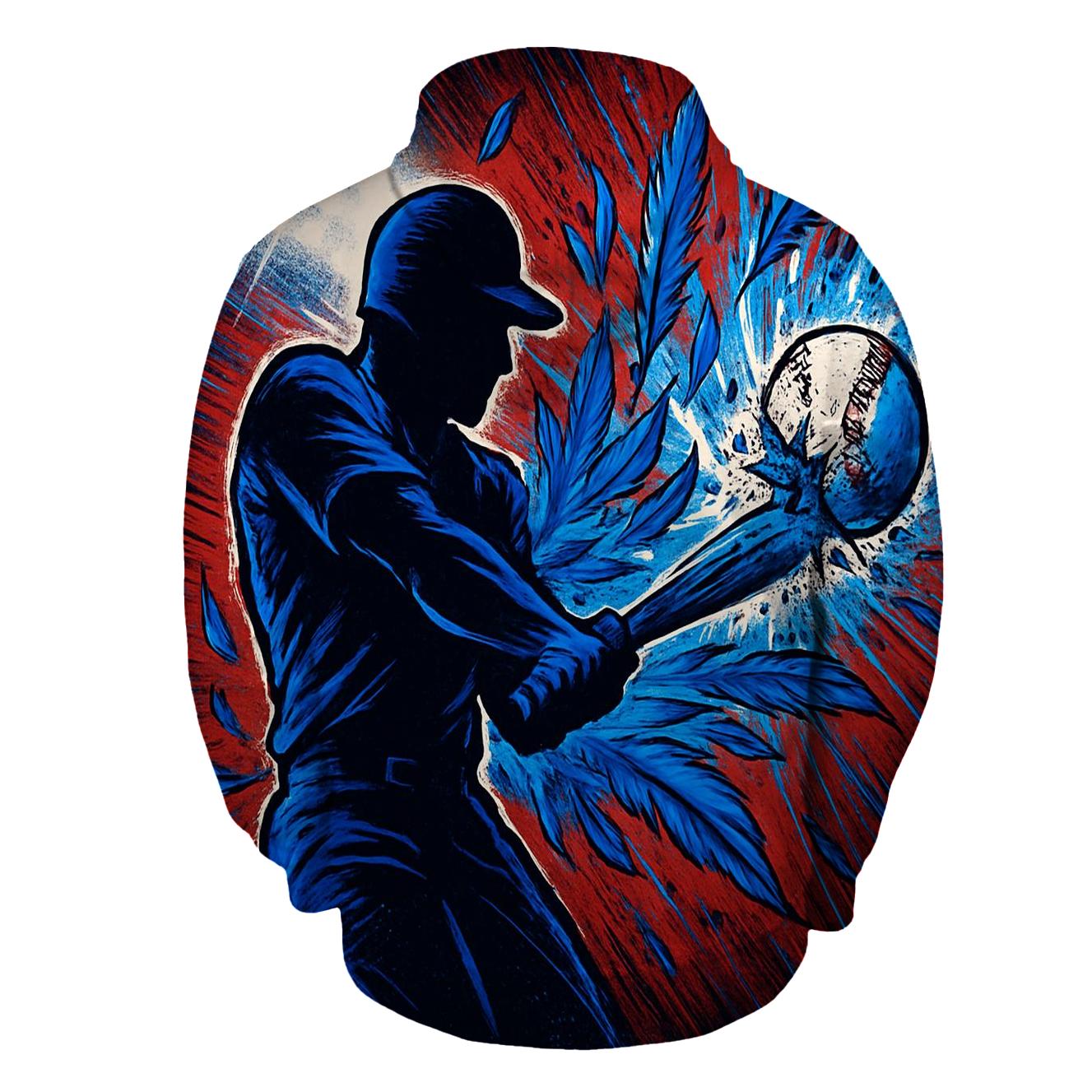 Soaring Batter With Blue Jays heavyweight hoodies