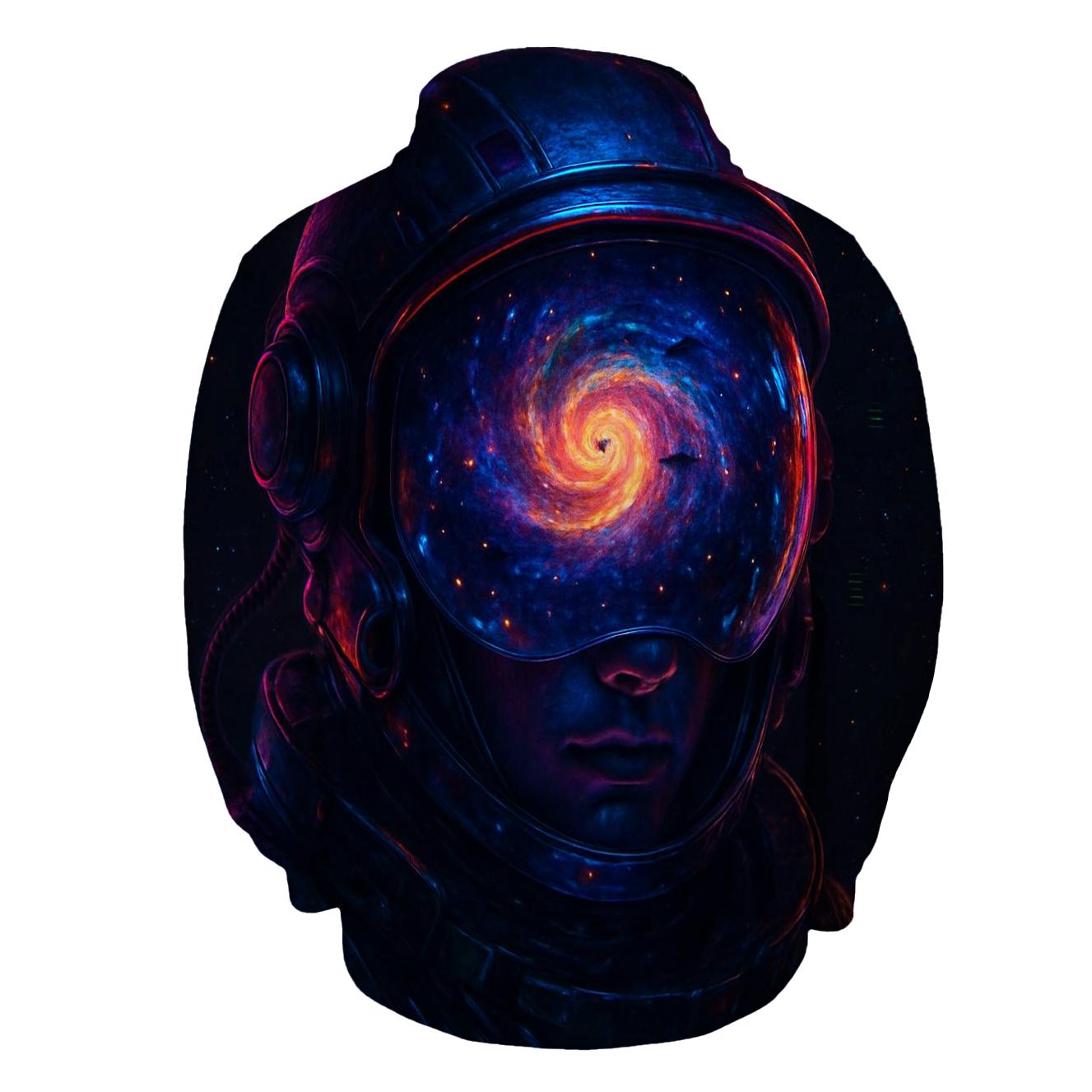 Quantum Voyager Portrait zip-up hoodies