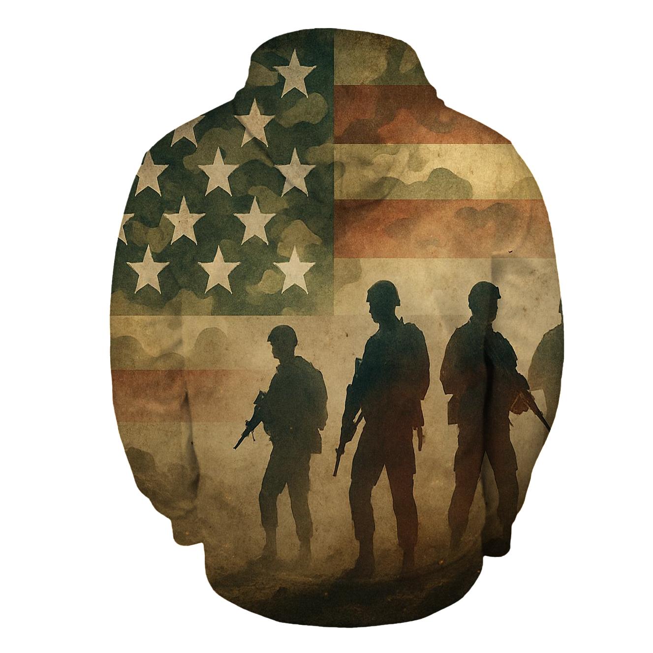 Camouflage Frontier pullover hoodies