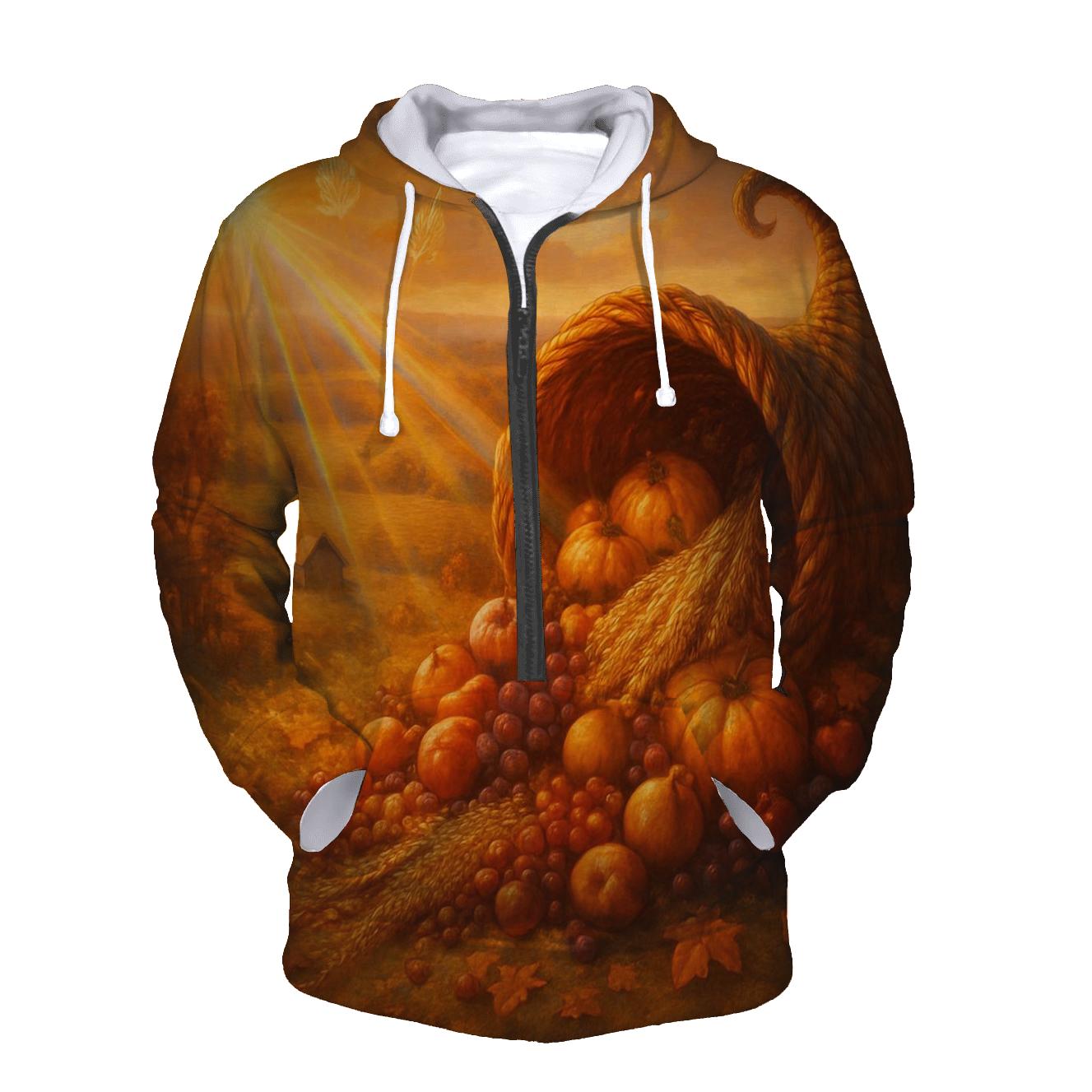 Sunset Cornucopia Ridge printed hoodies