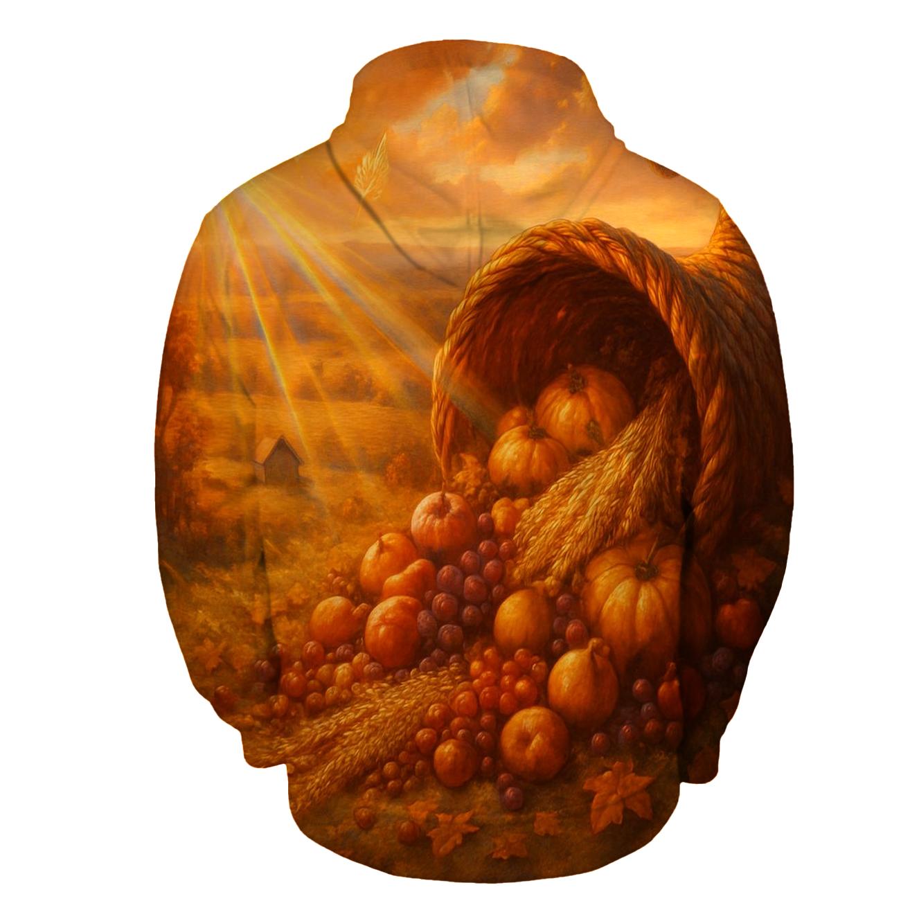 Sunset Cornucopia Ridge printed hoodies
