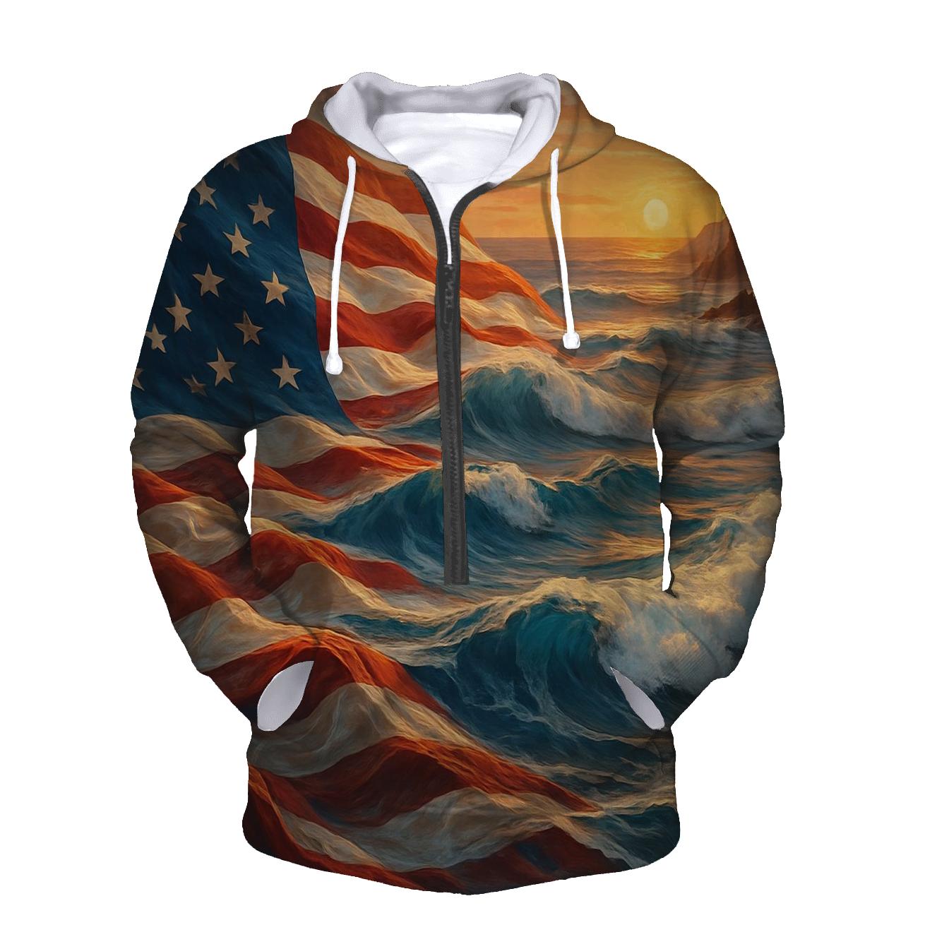 Coastline Stripes Tide custom hoodies