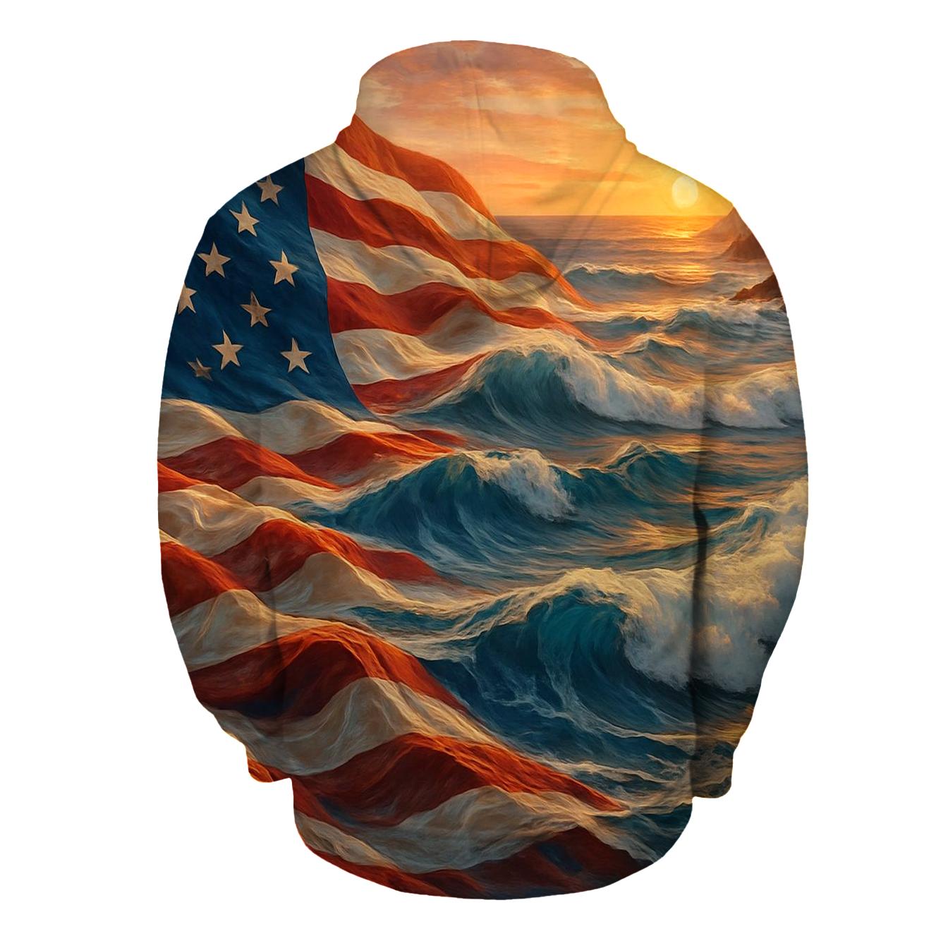 Coastline Stripes Tide custom hoodies
