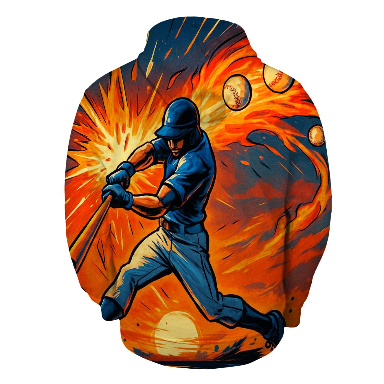 Sunset Homer Burst premium hoodies