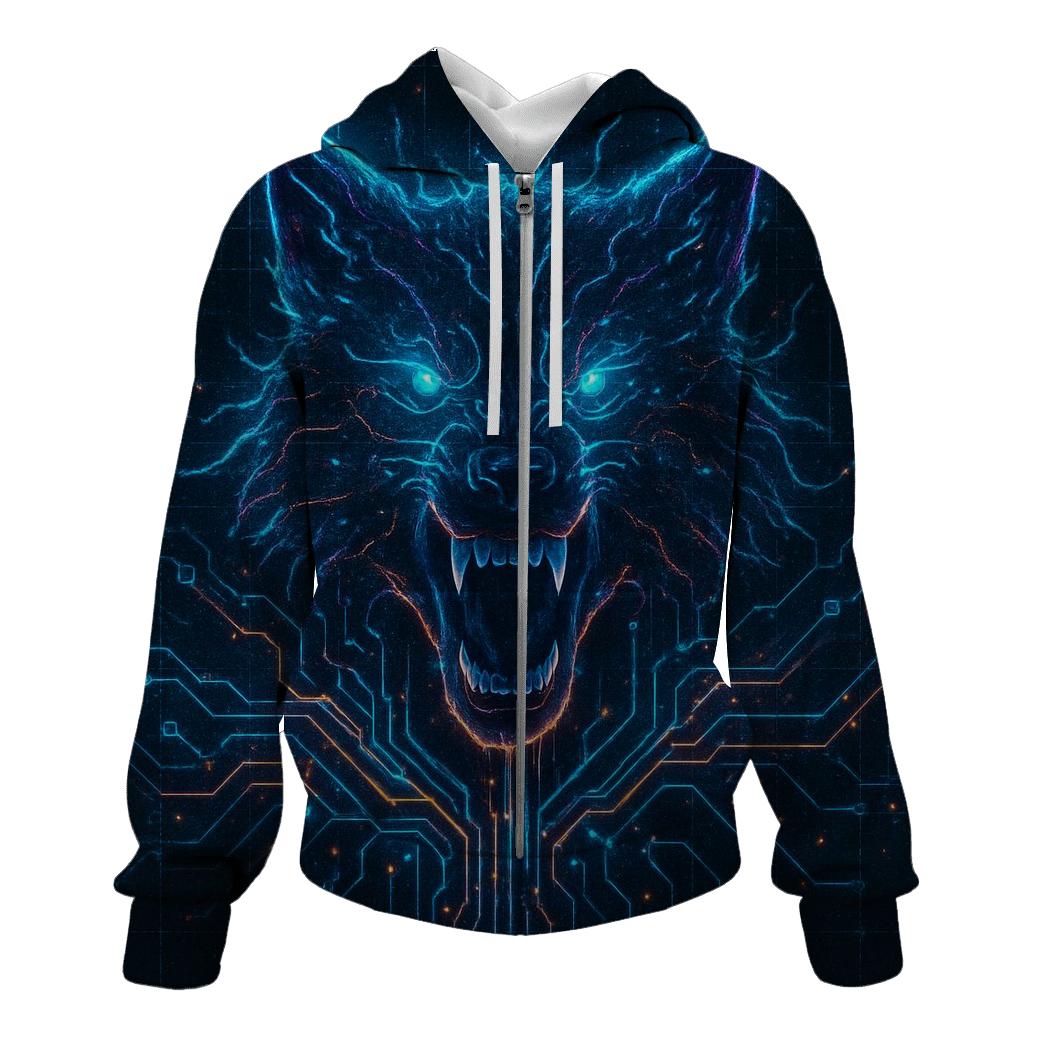 Phantom Circuit Howler graphic hoodies
