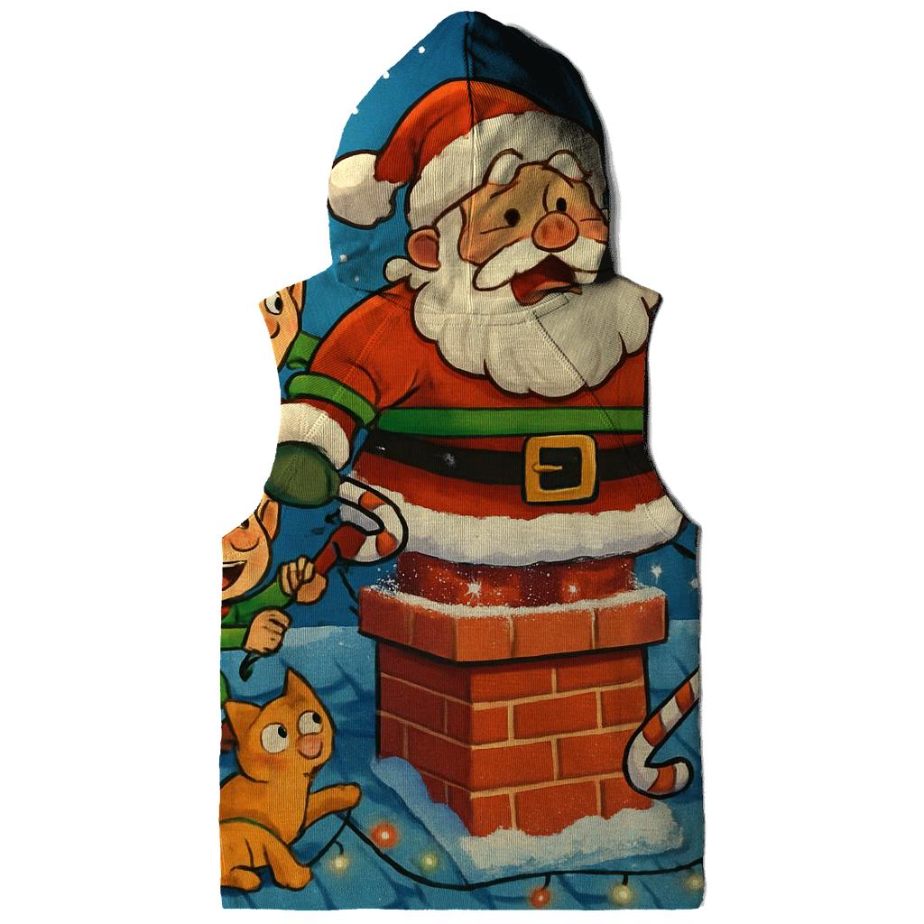 Santa Stuck Chimney Caper hoodies fashion