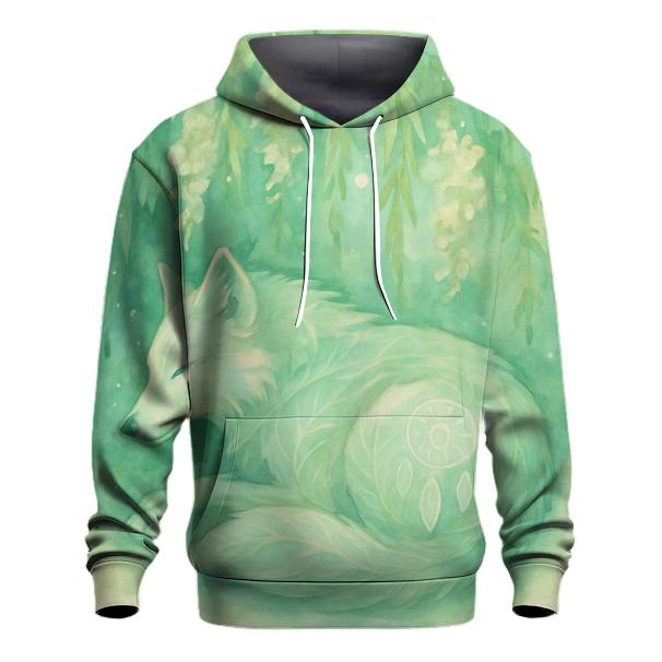 Willow Spirit Wolf printed hoodies