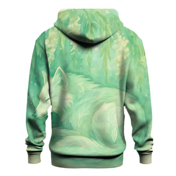 Willow Spirit Wolf printed hoodies