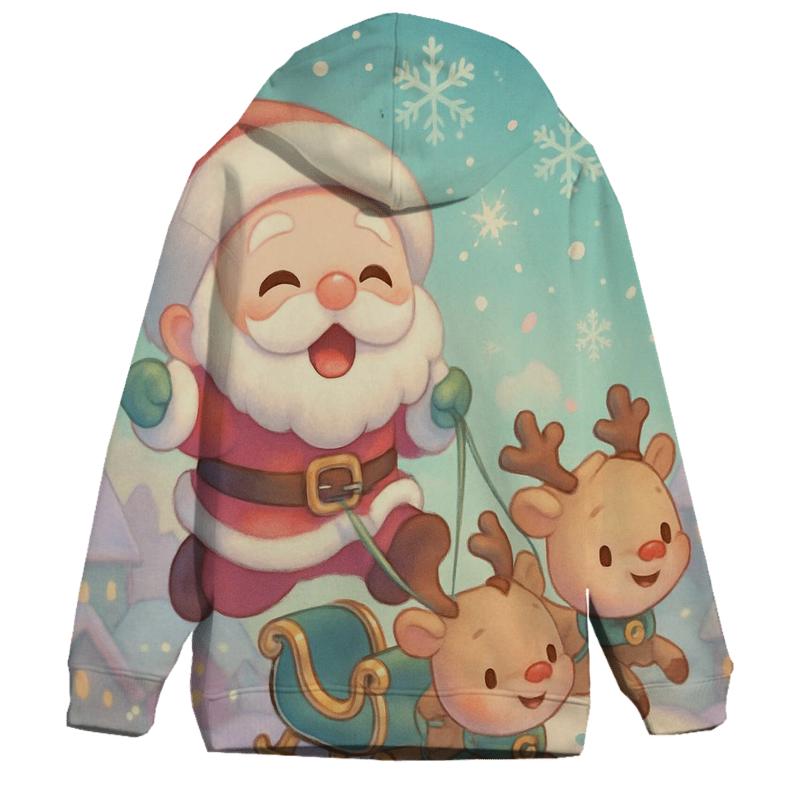 Chibi Sleigh Patrol Santa custom hoodies