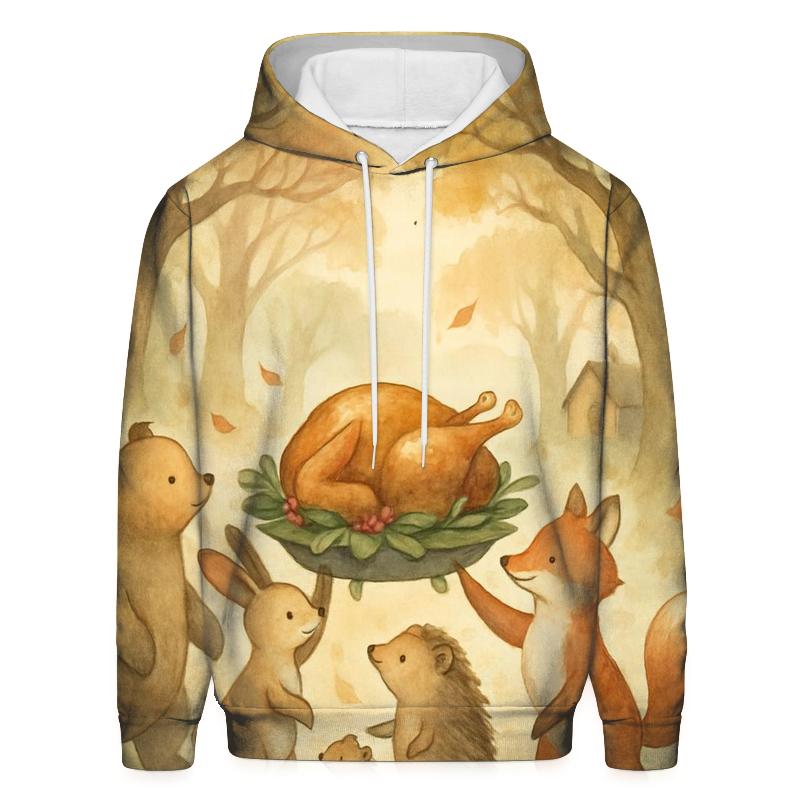 Woodland Feast Parade pullover hoodies